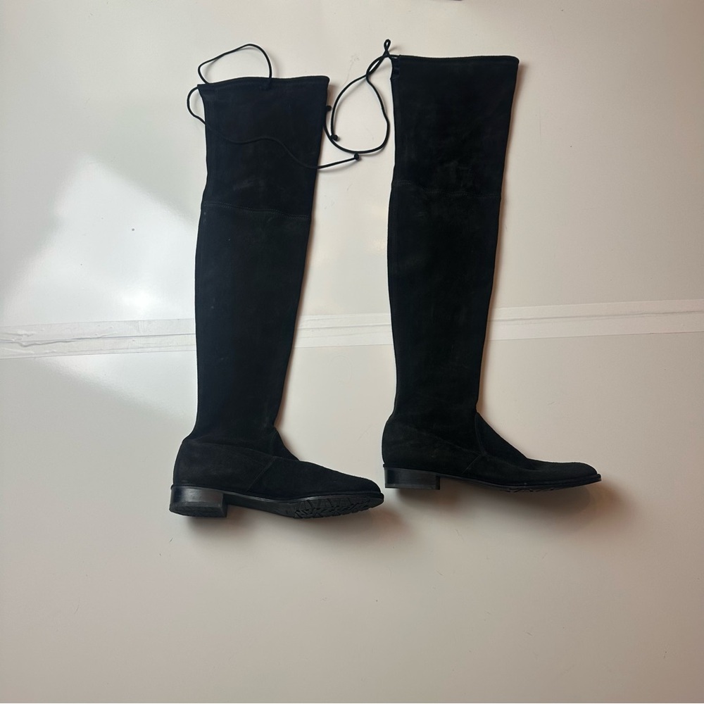 Stuart Weitzman Lowland Black Over The Knee Boots